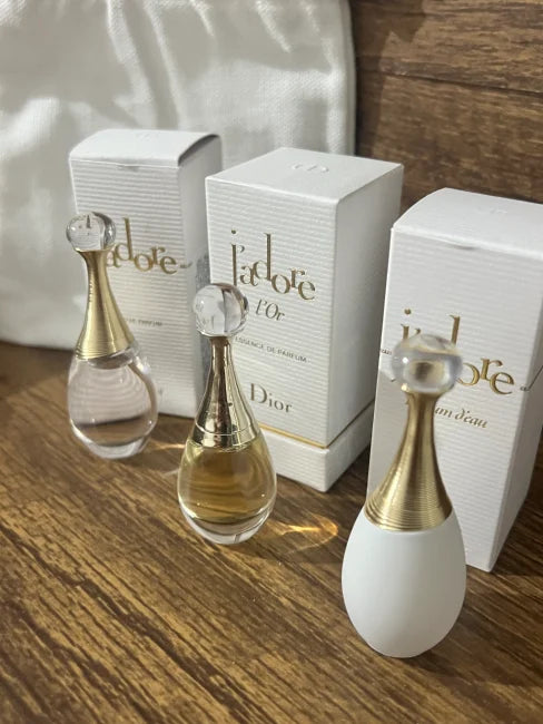 COMPRE 1, GANHE 3! - Conjunto exclusivo de perfumes Premium: J'adore,Coco Chanel Eau de Parfum, Good girl Carolina Herrera