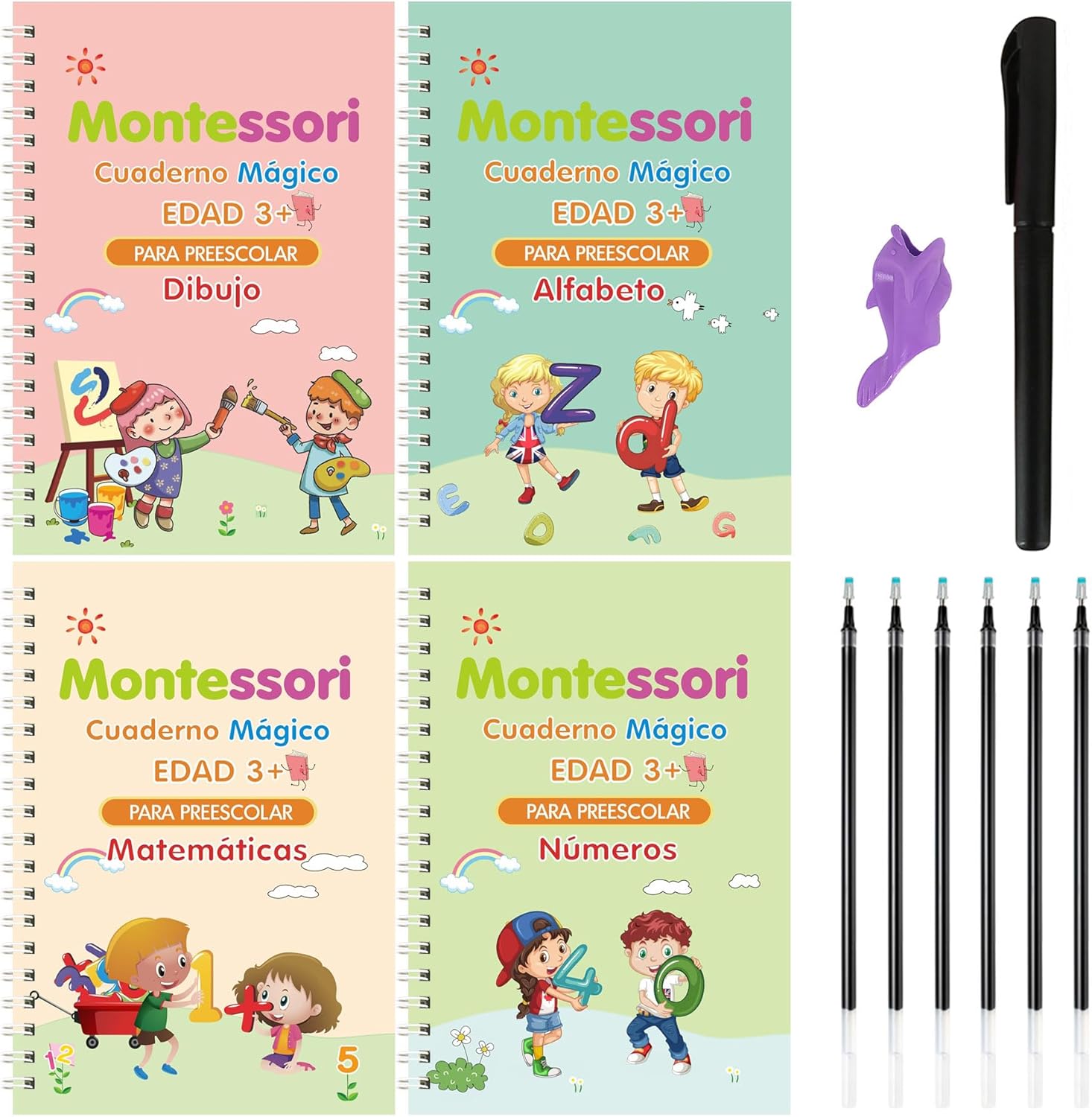 Cuaderno mágico de escritura para Niños 4und PORTUGUES